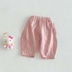 【73-120】パンツ 女の子 無地 おしゃれ ナチュラル - 画像 (6)