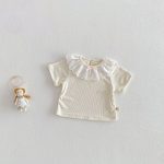 【73-120】Tシャツ or サロペット ベビー 女の子 可愛い 花柄 リボン付き - 画像 (8)