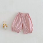 【73-120】ベスト or パンツ ベビー 女の子 無地 おしゃれ フリルデザイン - 画像 (15)