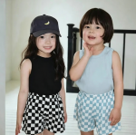 【73-120】ショートパンツ ベビー チェック柄 履きやすい - 画像 (3)