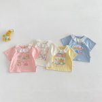 【73-120】Tシャツ 可愛い ガールズ 着心地良い トップス - 画像 (7)