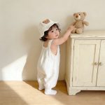 【66-100】サロペット＆帽子 クマ柄 可愛い ベビー服 - 画像 (10)