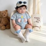 【66-100】ロンパース 可愛い ゾウ柄 ベビー服 - 画像 (4)