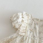 【66-90】ロンパース レース フラワー ベビー服 - 画像 (12)