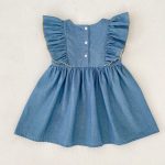 【66-130】デニムロンパースorワンピース 姉妹服 ダブル 蝶結び付き - 画像 (11)