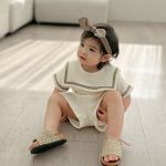 【73-100】セットアップ ベビー セーラー風 ナチュラル - 画像 (11)