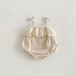【66-90】キャミロンパース ふわふわ シンプル ベビー服 - 画像 (4)