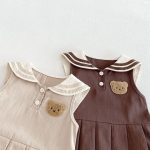 【73-110】ワンピース クマセーラー ノースリーブ 女の子 シンプル - 画像 (19)