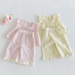 【73-110】セットアップ フラワー柄 フリル 女の子 - 画像 (7)
