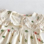【66-100】ロンパース 花柄 半袖 女の子 おしゃれ - 画像 (8)