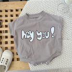 【66-90】ロンパース hey you シンプル 可愛い ベビー服 - 画像 (10)
