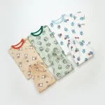 【90-130】セットアップ キッズ 半袖 動物柄 ルームウェア - 画像 (12)