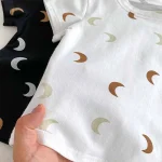 【73-100】半袖 Tシャツ ベビー 韓国風 月柄 - 画像 (14)