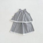 【73-110】セットアップ ブラックチェック おしゃれ - 画像 (5)