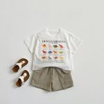 【80-160】Tシャツ ダイナソー カジュアル コットン - 画像 (7)