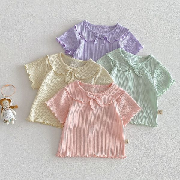 【80-120cm】Ｔシャツ パステルカラー 柔らか 女の子 トップス
