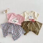【73-120】ボトムス スカート風 チェック 可愛い 女の子 - 画像 (11)