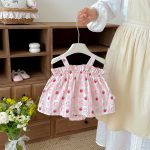 【66-90】ロンパース 可愛い ウサギ ピンク ベビー服 - 画像 (4)