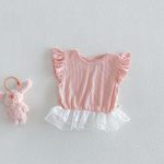 【73-110】シャツorパンツ フリル メッシュ シンプル 可愛い 女の子 - 画像 (9)