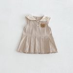 【73-110】ワンピース クマセーラー ノースリーブ 女の子 シンプル - 画像 (6)