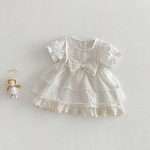 【73-100】ワンピースセット 蝶結び 可愛い 女の子