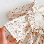【66-140】ロンパース or ワンピース ベビー 女の子 小花柄 - 画像 (23)