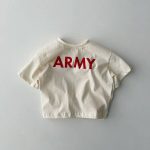【73-100】半袖Tシャツ ベビー 韓国風 英字柄 - 画像 (3)