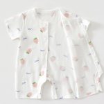 【66-90】ロンパース 夏新作 柔らか 総柄 ベビー服 - 画像 (8)