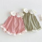 【73-120】ワンピース フリル襟 花柄 可愛い - 画像 (8)