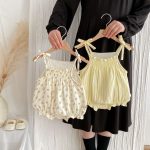【66-90】キャミロンパース 花柄/ストライプ 可愛い ベビー服 - 画像 (3)