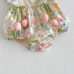 【66-90】ロンパース ベビー 女の子 チューリップ - 画像 (12)
