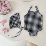 【66-100】水着 カラフル 帽子付き 全4色 可愛い - 画像 (6)