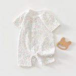 【66-90】ロンパース 夏新作 柔らか 総柄 ベビー服 - 画像 (6)