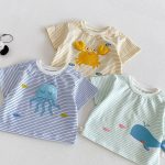【73-110】Tシャツ 可愛い ボーダー トップス - 画像 (19)