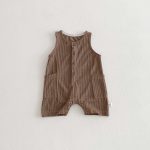 【66-90】オールインワン 夏新作 ストライプ 肌に優しい ベビー服 - 画像 (4)