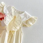 【66-140】 ロンパース or ワンピース ベビー フリル袖 リボン付き - 画像 (24)