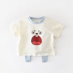 【73-110】Tシャツ アヒル 可愛い 着心地良い トップス - 画像 (5)