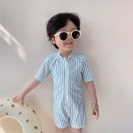 【80-130】水着 帽子付き 長袖 日焼け止め スイムウェア - 画像 (4)