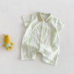 【66-90】オールインワン 総柄アート 可愛い ベビー服 - 画像 (5)