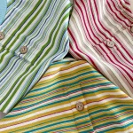 【73-120】半袖Tシャツ ベビー 男の子 ボタン付き ボーダー - 画像 (12)