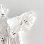 【66-100】トップス&ブルマ 花刺繡 グリーン 女の子 可愛い セットアップ - 画像 (14)