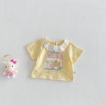 【73-120】Tシャツ 可愛い ガールズ 着心地良い トップス - 画像 (6)