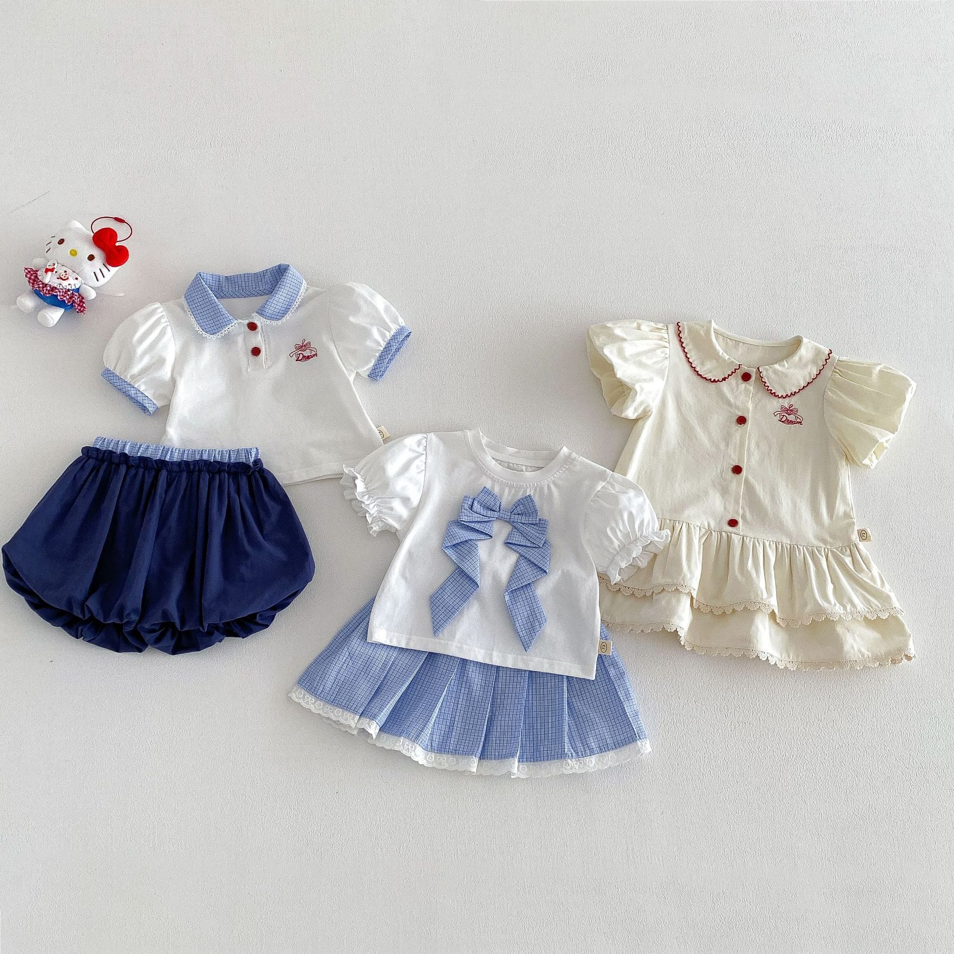 c038ce4ff416b99ed8ce83f3ab2918eb.jpg 【73-120】シャツ パフスリーブ 可愛い 女の子 - 画像 (1)