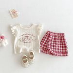 【73-120】トップスorパンツ ウサギ ロゴフリル おしゃれ - 画像 (3)