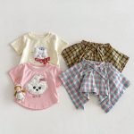 【73-120】ボトムス スカート風 チェック 可愛い 女の子 - 画像 (10)