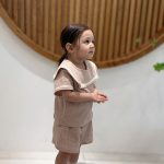 【73-100】セットアップ ベビー セーラー風 ナチュラル - 画像 (8)