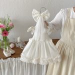 【73-100】ワンピース 蝶結び付き シンプル 女の子 おしゃれ - 画像 (4)