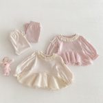【73-110】セットアップ パフスリーブ シンプル 可愛い 女の子 - 画像 (4)