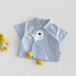 【73-110】Tシャツorパンツ 可愛い トリ 可愛い ベビー服 - 画像 (5)