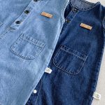 【66-90】オールインワン&帽子 デニム ノースリーブ カジュアル ベビー服 - 画像 (13)